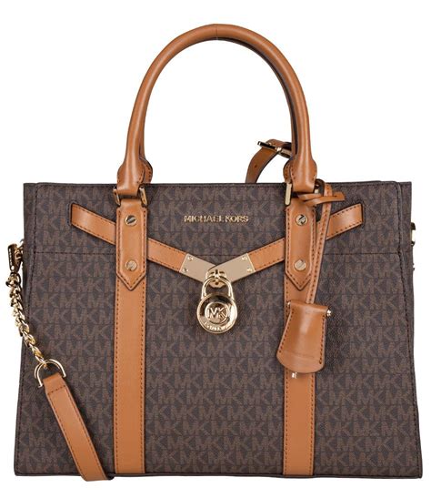 michael kors hamilton leather satchel|michael kors nouveau hamilton large.